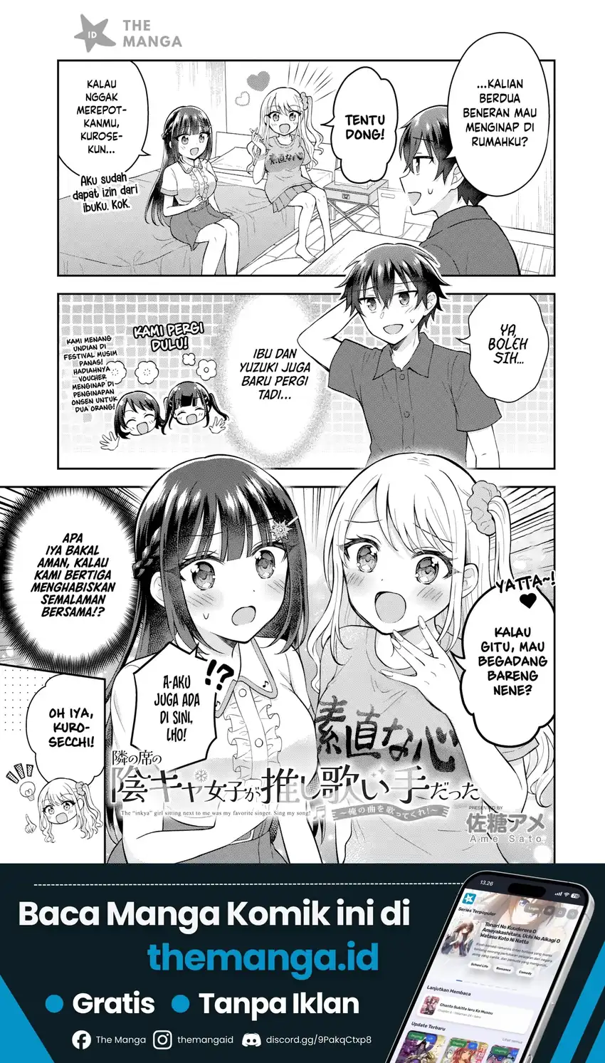 Manga Tonari no Seki no Inkya Joshi ga Oshi Utaite Datta – Ore no Kyoku wo Uttatekure! Chapter 23 gambar 2