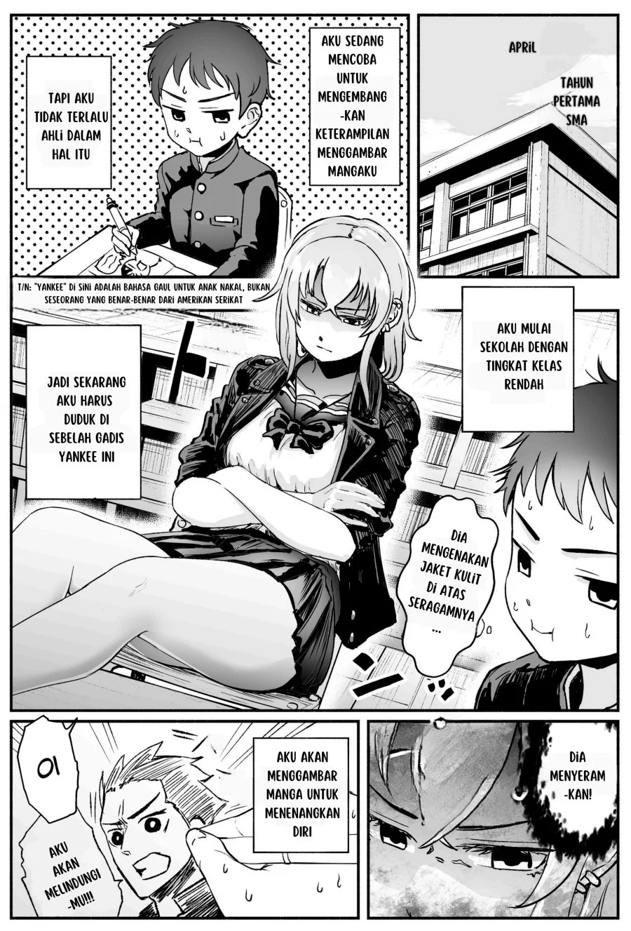 Komik Tonari no Seki no Yankee JK no Jakuten Chapter 1 gambar 1