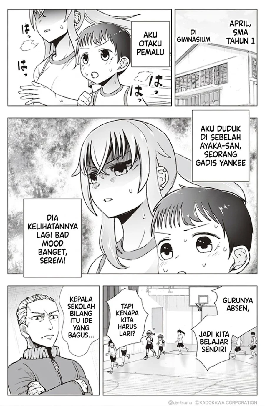 Komik Tonari no Seki no Yankee JK no Jakuten Chapter 10 gambar 1