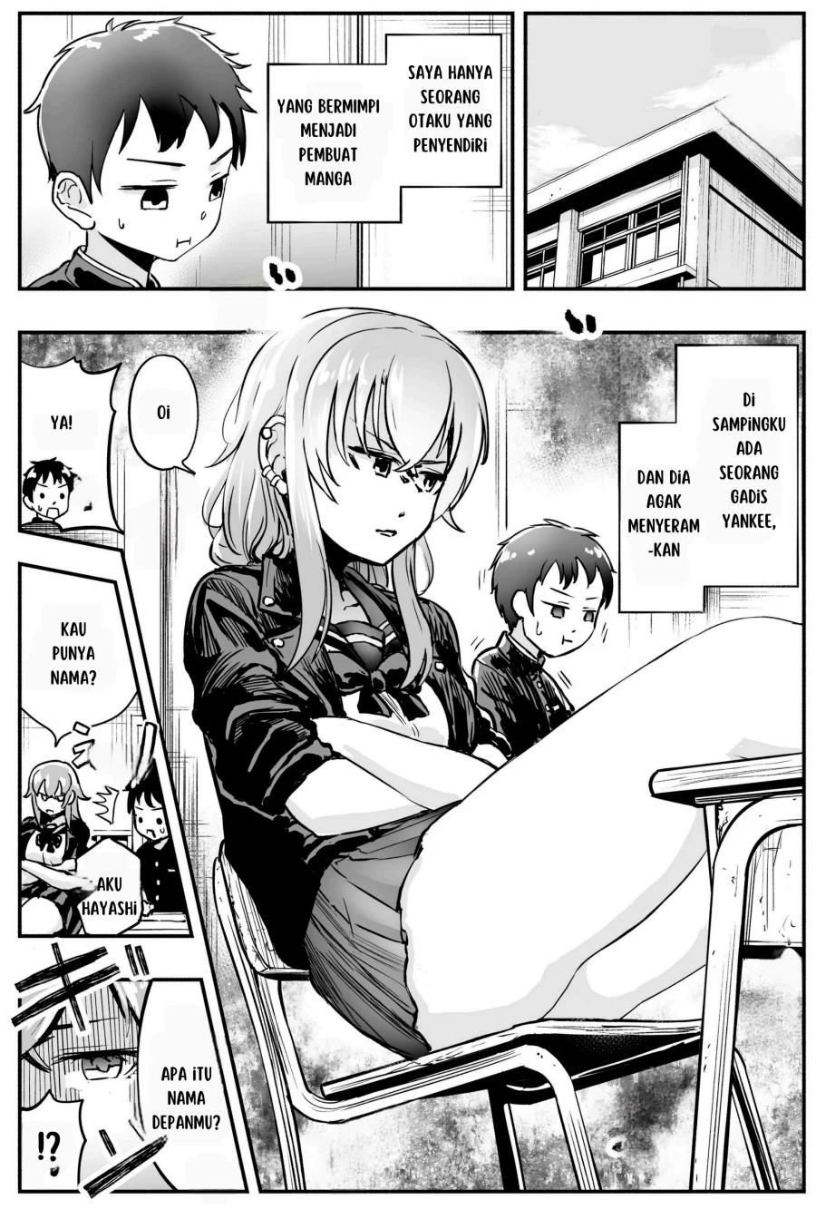 Komik Tonari no Seki no Yankee JK no Jakuten Chapter 2 gambar 1