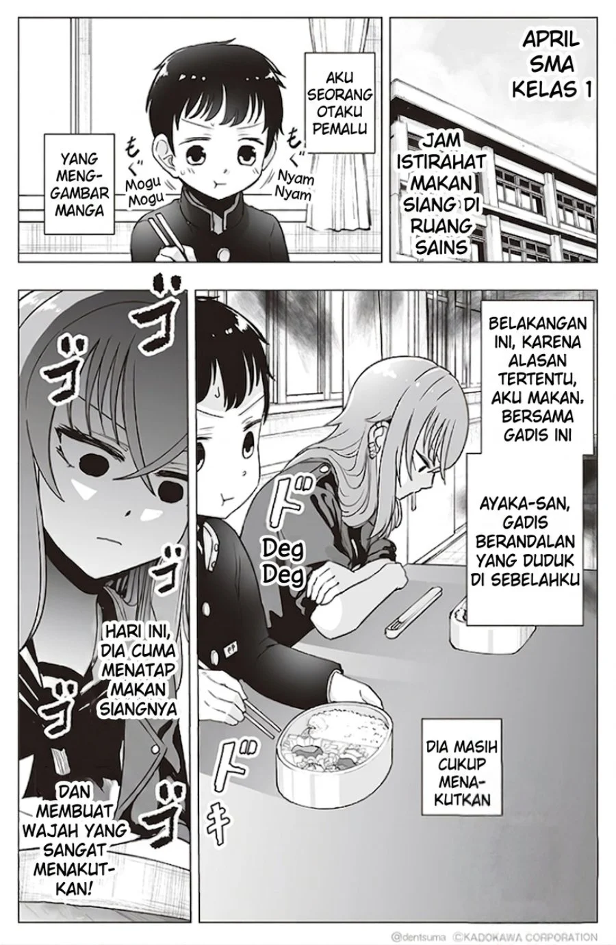 Komik Tonari no Seki no Yankee JK no Jakuten Chapter 7 gambar 1