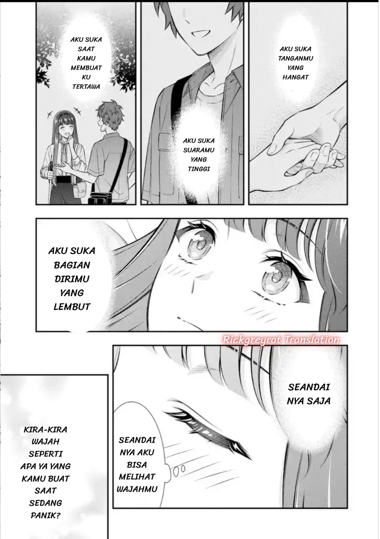 Manga Toumei na Yoru ni Kakeru-kun to, Me ni Mienai Koi wo Shita. Chapter 5.2 gambar 2