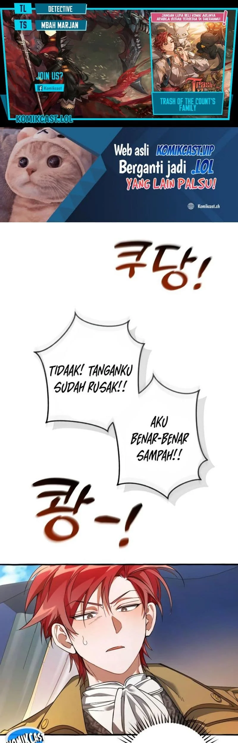 Komik Trash of the Count’s Family Chapter 129 gambar 1