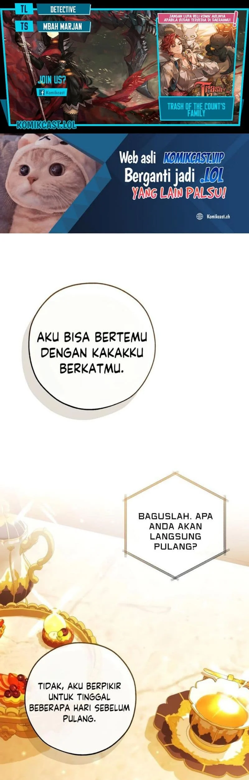 Komik Trash of the Count’s Family Chapter 130 gambar 1