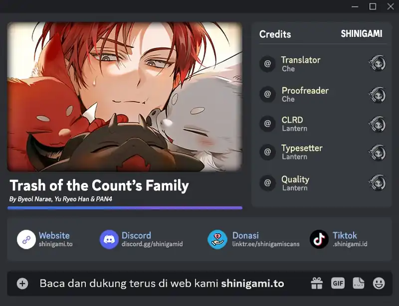 Komik Trash of the Count’s Family Chapter 165 gambar 1