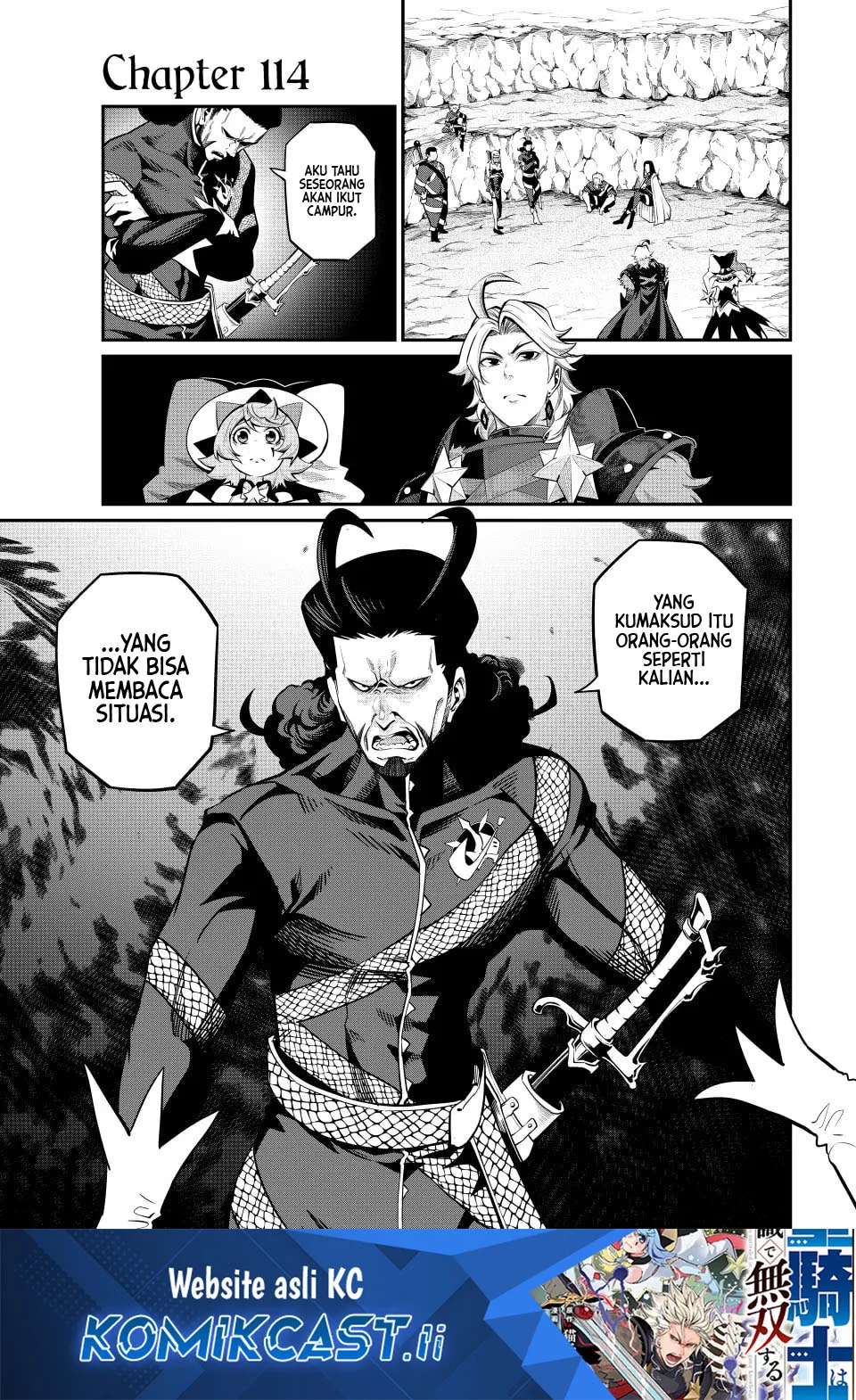 Komik Tsuihou Sareta Tenshou Juu Kishi wa Game Chishiki de Musou Suru Chapter 114 gambar 1