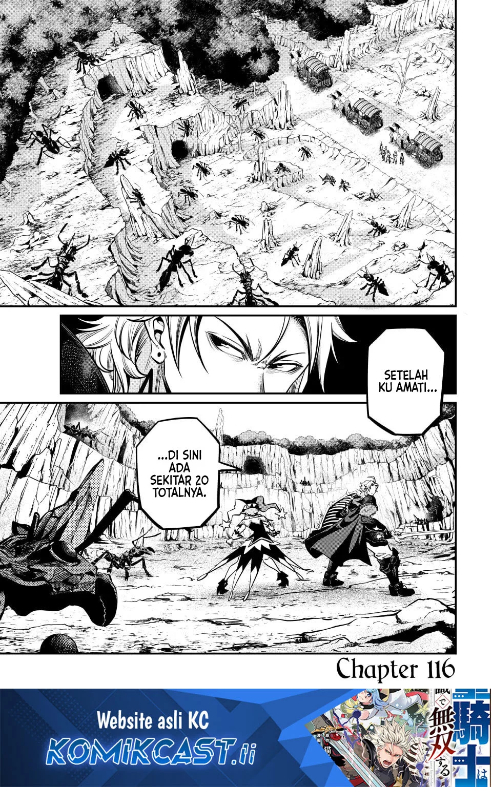 Komik Tsuihou Sareta Tenshou Juu Kishi wa Game Chishiki de Musou Suru Chapter 116 gambar 1