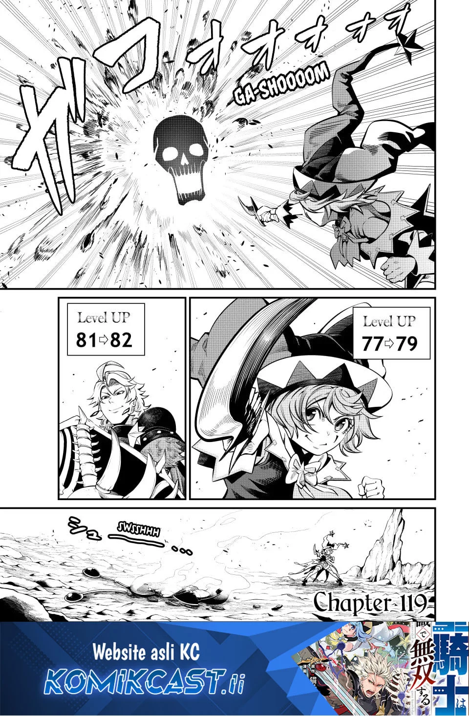 Komik Tsuihou Sareta Tenshou Juu Kishi wa Game Chishiki de Musou Suru Chapter 119 gambar 1