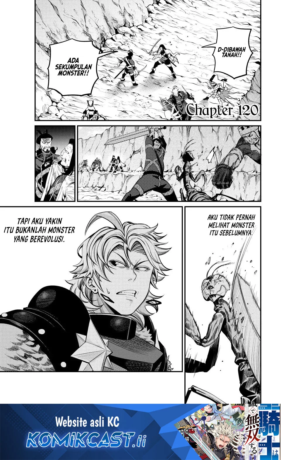 Komik Tsuihou Sareta Tenshou Juu Kishi wa Game Chishiki de Musou Suru Chapter 120 gambar 1