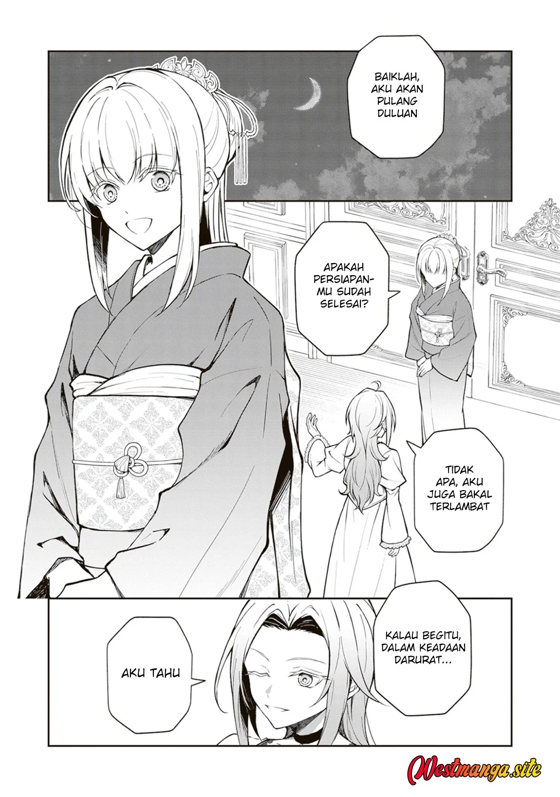 Manga Tsuki No Shiro Sa Wo Shirite Madoromu Chapter 12 gambar 2