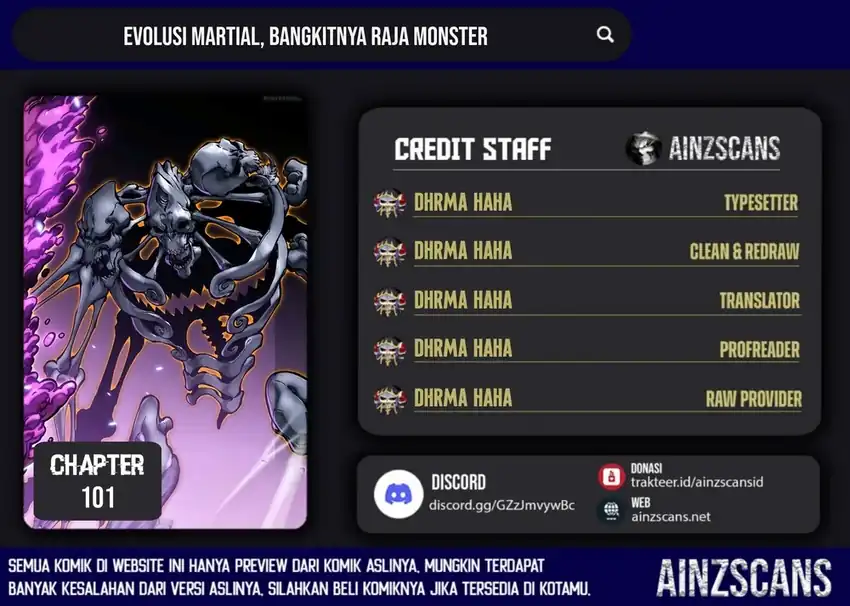 Komik Ultimate Martial Evolution: Begin by Awakening the King of Monsters Chapter 101 gambar 1