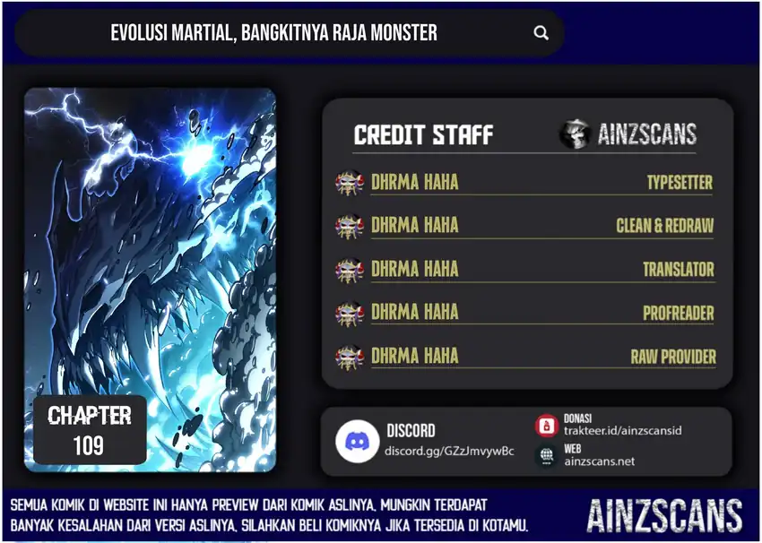 Komik Ultimate Martial Evolution: Begin by Awakening the King of Monsters Chapter 109 gambar 1