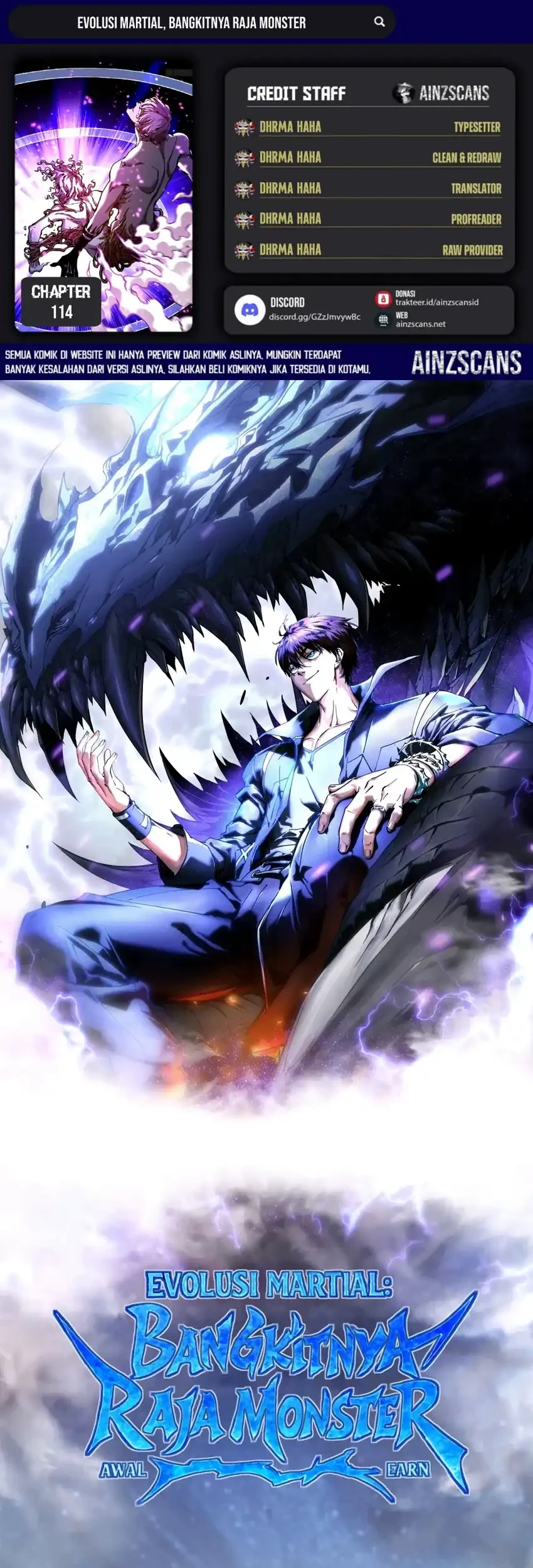 Komik Ultimate Martial Evolution: Begin by Awakening the King of Monsters Chapter 114 gambar 1