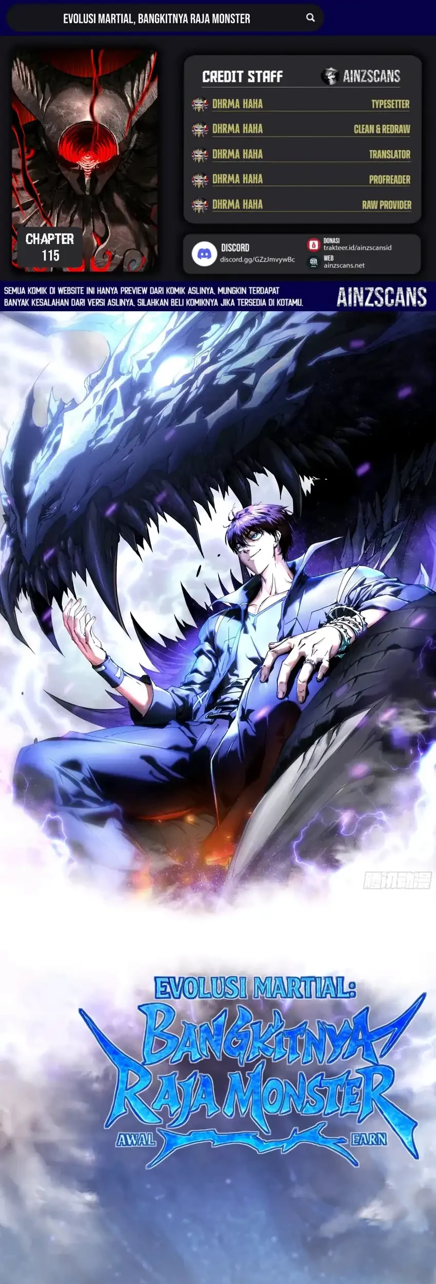 Komik Ultimate Martial Evolution: Begin by Awakening the King of Monsters Chapter 115 gambar 1
