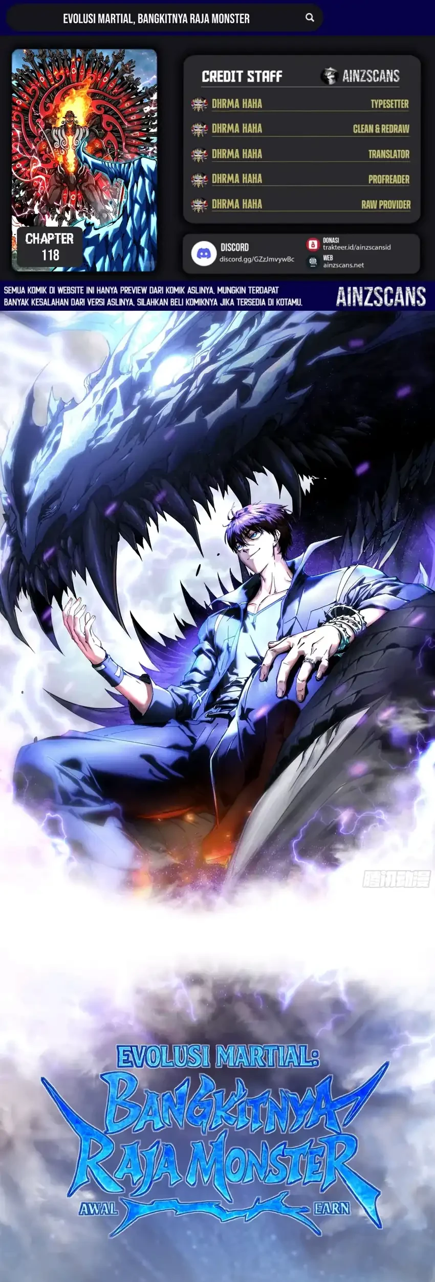 Komik Ultimate Martial Evolution: Begin by Awakening the King of Monsters Chapter 118 gambar 1