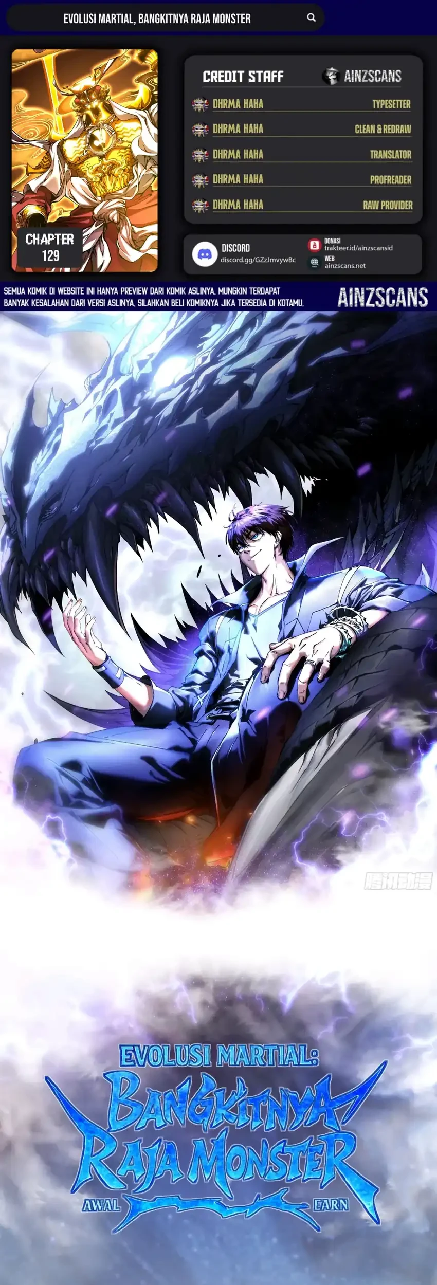 Komik Ultimate Martial Evolution: Begin by Awakening the King of Monsters Chapter 129 gambar 1