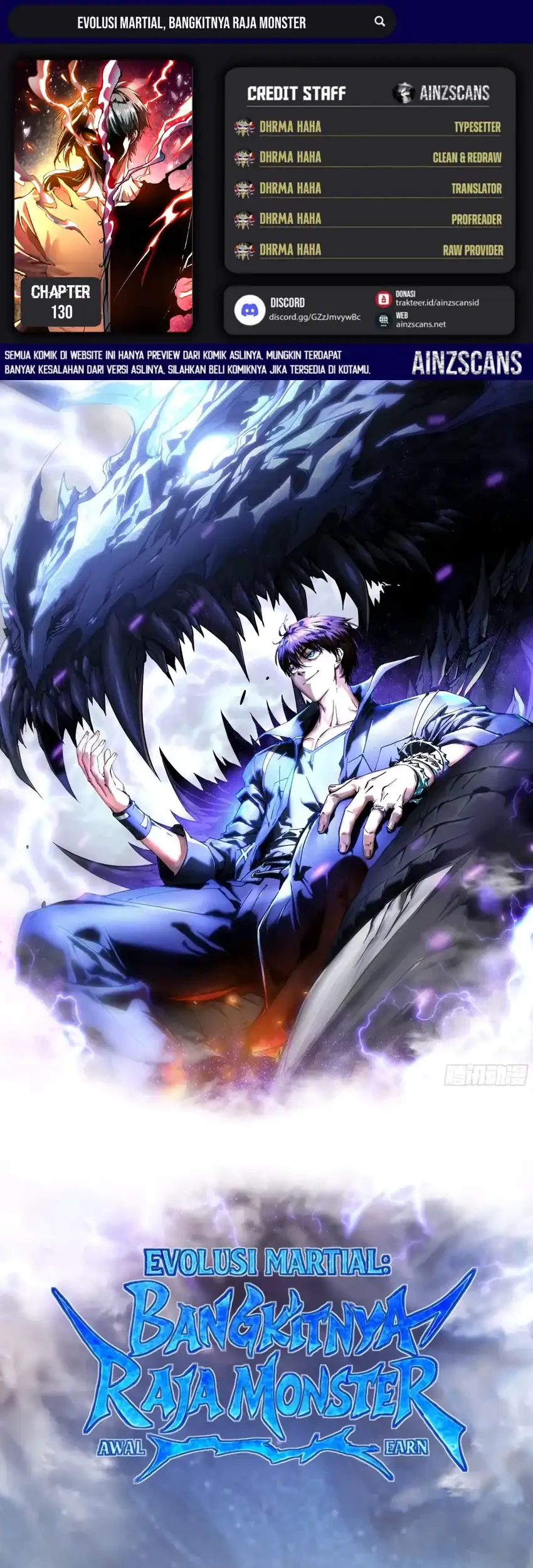 Komik Ultimate Martial Evolution: Begin by Awakening the King of Monsters Chapter 130 gambar 1