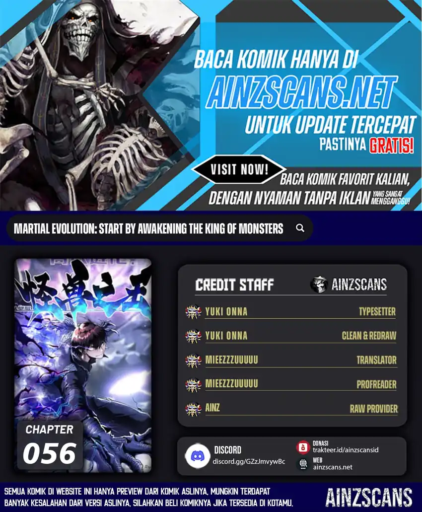 Komik Ultimate Martial Evolution: Begin by Awakening the King of Monsters Chapter 56 gambar 1