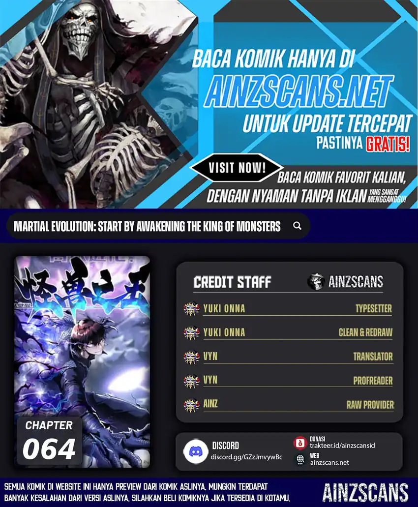 Komik Ultimate Martial Evolution: Begin by Awakening the King of Monsters Chapter 64 gambar 1