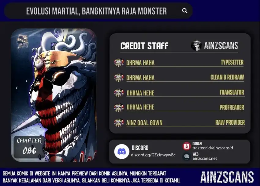 Komik Ultimate Martial Evolution: Begin by Awakening the King of Monsters Chapter 86 gambar 1