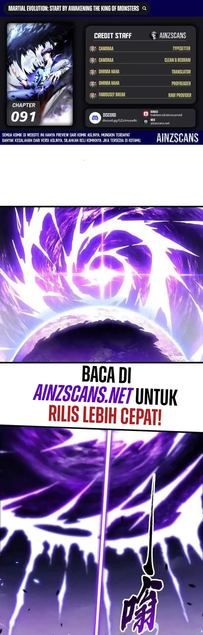 Komik Ultimate Martial Evolution: Begin by Awakening the King of Monsters Chapter 91 gambar 1