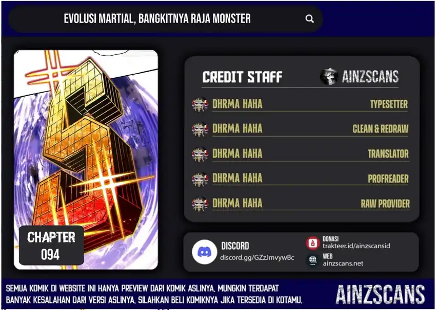 Manhua Ultimate Martial Evolution: Begin by Awakening the King of Monsters Chapter 94 gambar 2