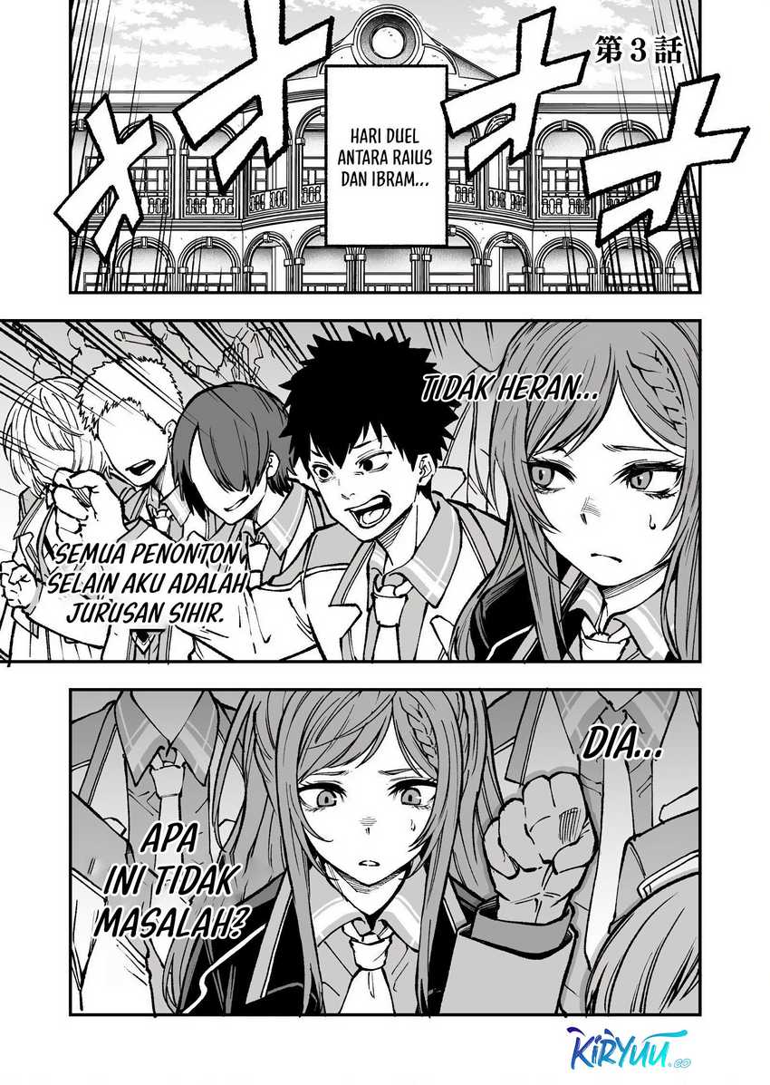 Manga Umarekawatta Kensei, Kenshi ga Reiguu sareru Majutsu Shijou Shugi no Gakuen de Musou suru Chapter 3 gambar 2