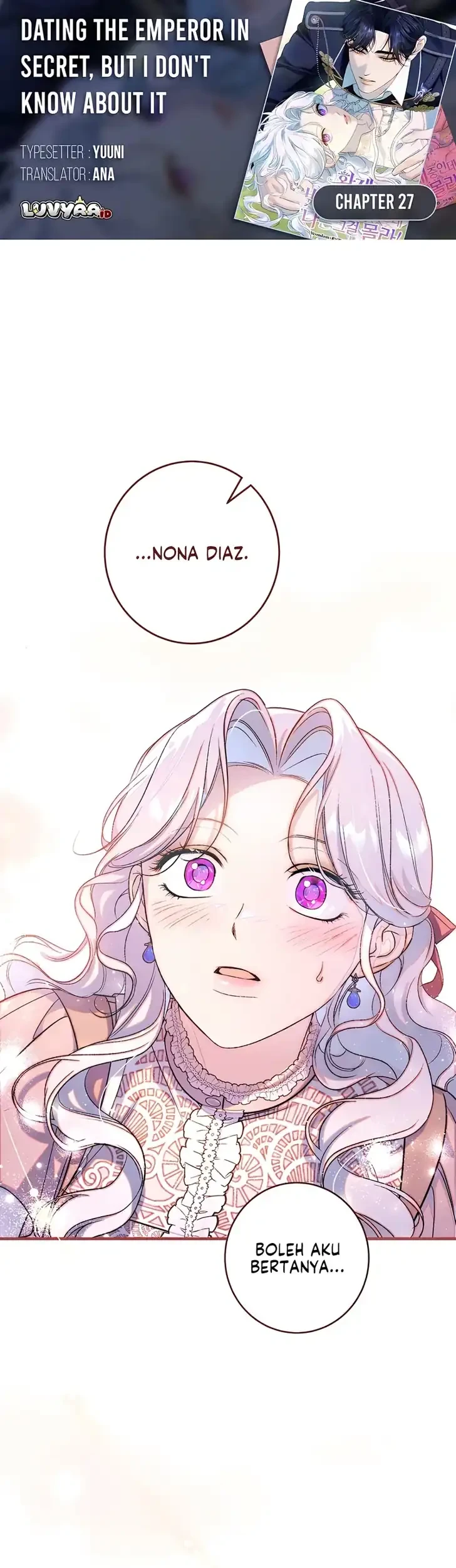 Komik Unbeknownst to Me, I am Secretly Dating the Emperor Chapter 27 gambar 1