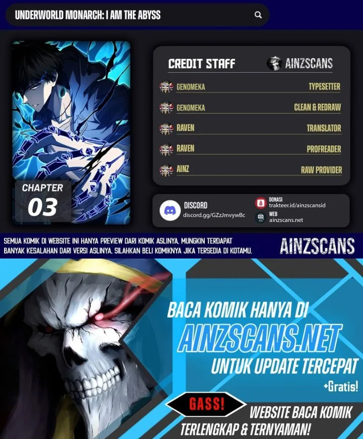 Komik Underworld Monarch: I Am the Abyss Chapter 4 gambar 1