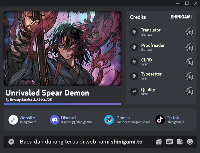 Komik Unrivaled Spear Demon Chapter 54 gambar 1