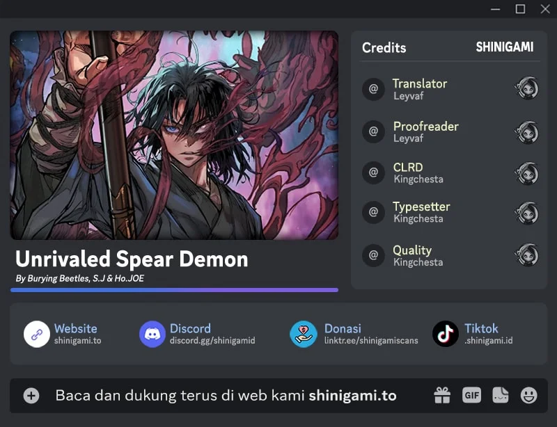 Komik Unrivaled Spear Demon Chapter 56 gambar 1