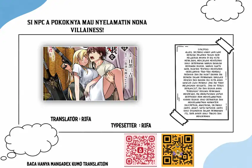 Komik Villager A Wants to Save the Villainess no Matter What! Chapter 50.2 gambar 1