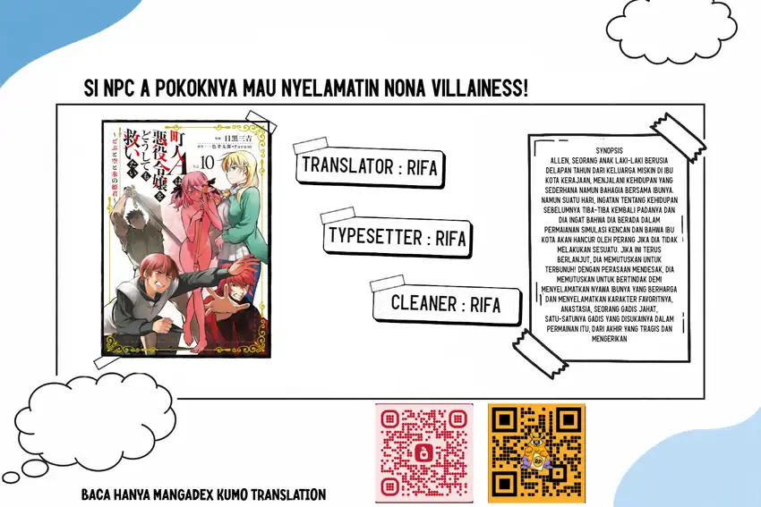 Komik Villager A Wants to Save the Villainess no Matter What! Chapter 51.1 gambar 1