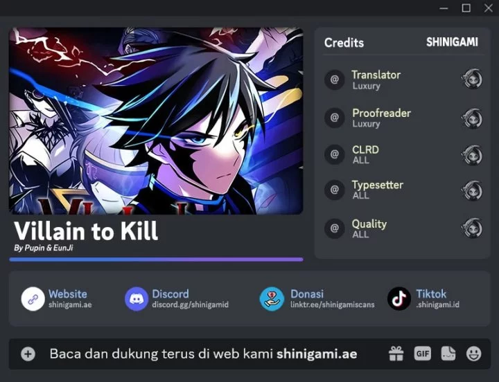 Komik Villain To Kill Chapter 205 gambar 1