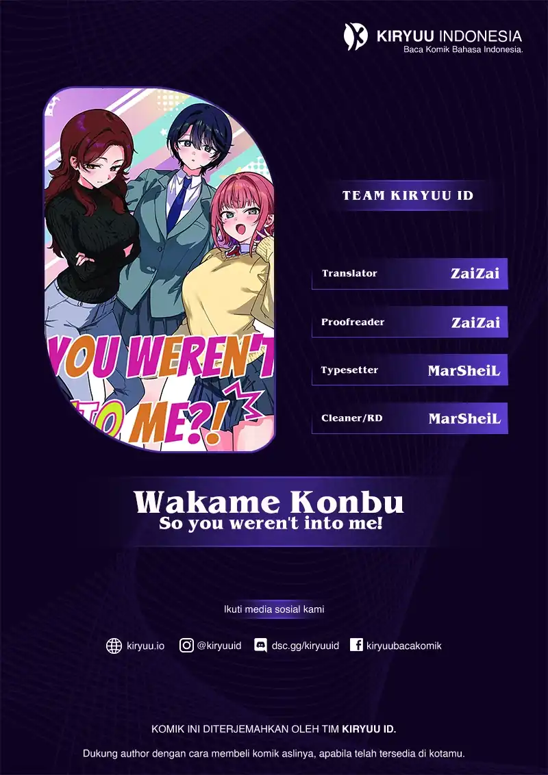 Komik Watashi no Koto Suki ja Nakatta no ka yo!? Chapter 14 gambar 1