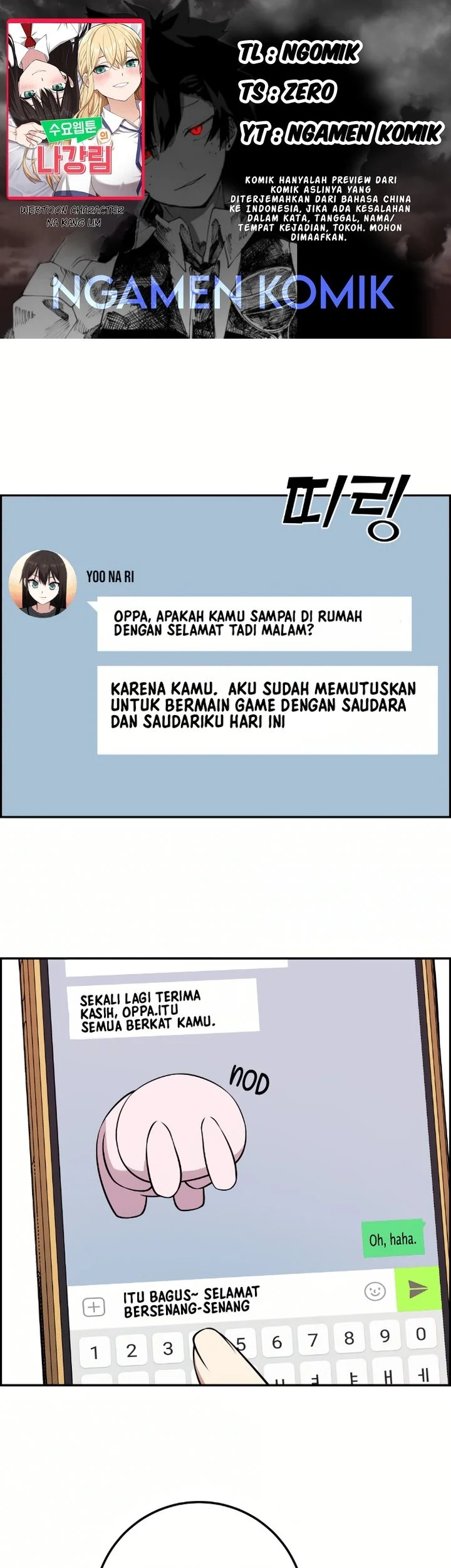 Komik Webtoon Character Na Kang Lim Chapter 58 gambar 1