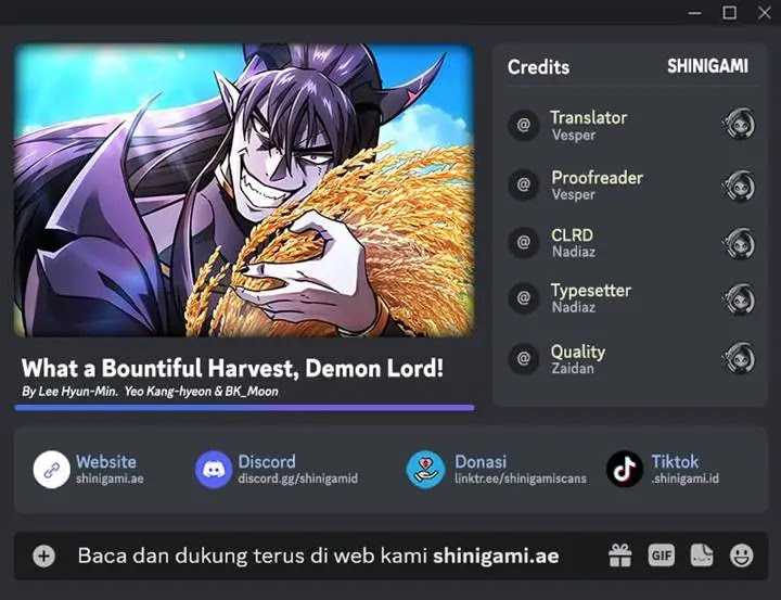Komik What A Bountiful Harvest, Demon Lord! Chapter 12 gambar 1