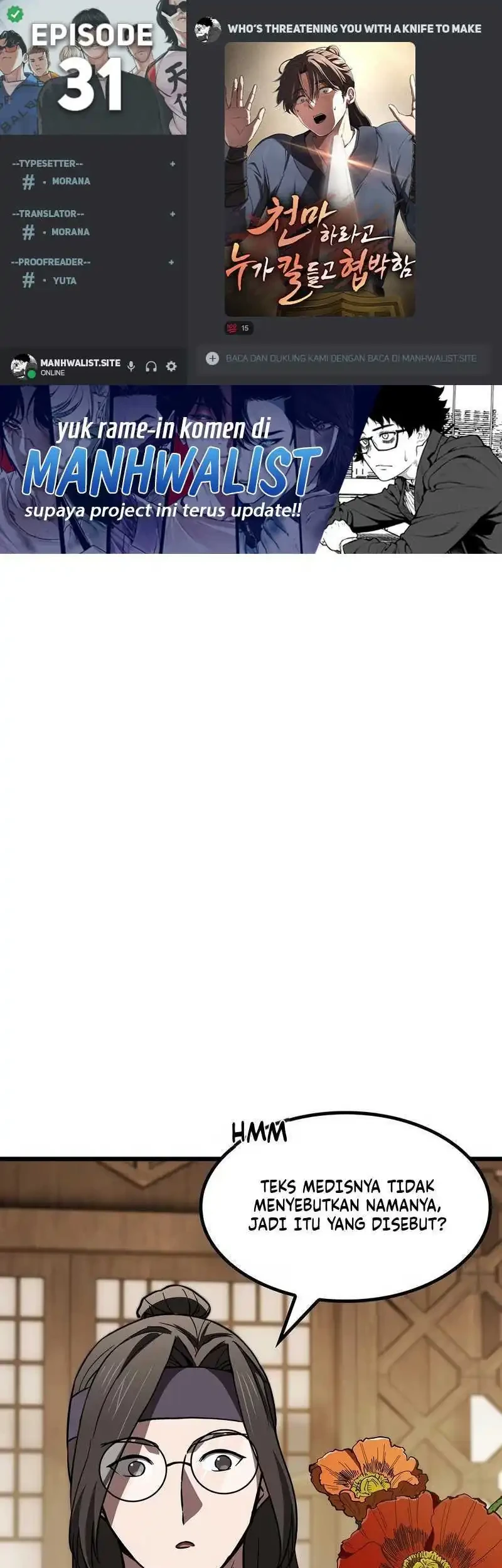 Komik Who’s threatening you with a knife to make you a Heavenly Demon? Chapter 31 gambar 1