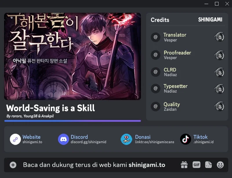 Komik World-Saving Is A Skill Chapter 21 gambar 1