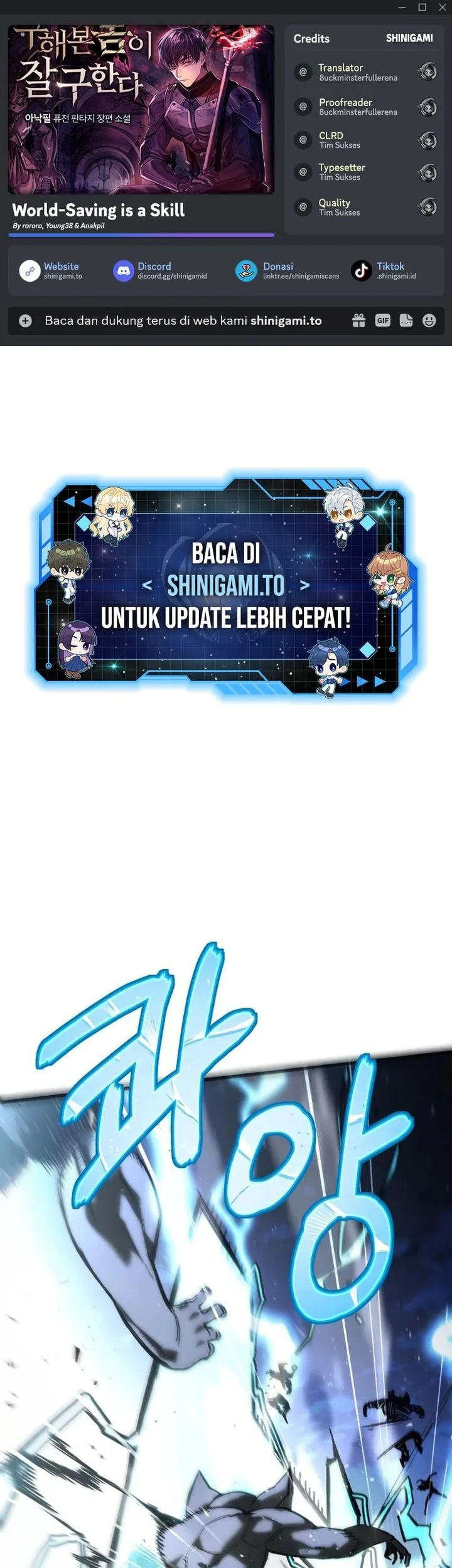 Komik World-Saving Is A Skill Chapter 7 gambar 1