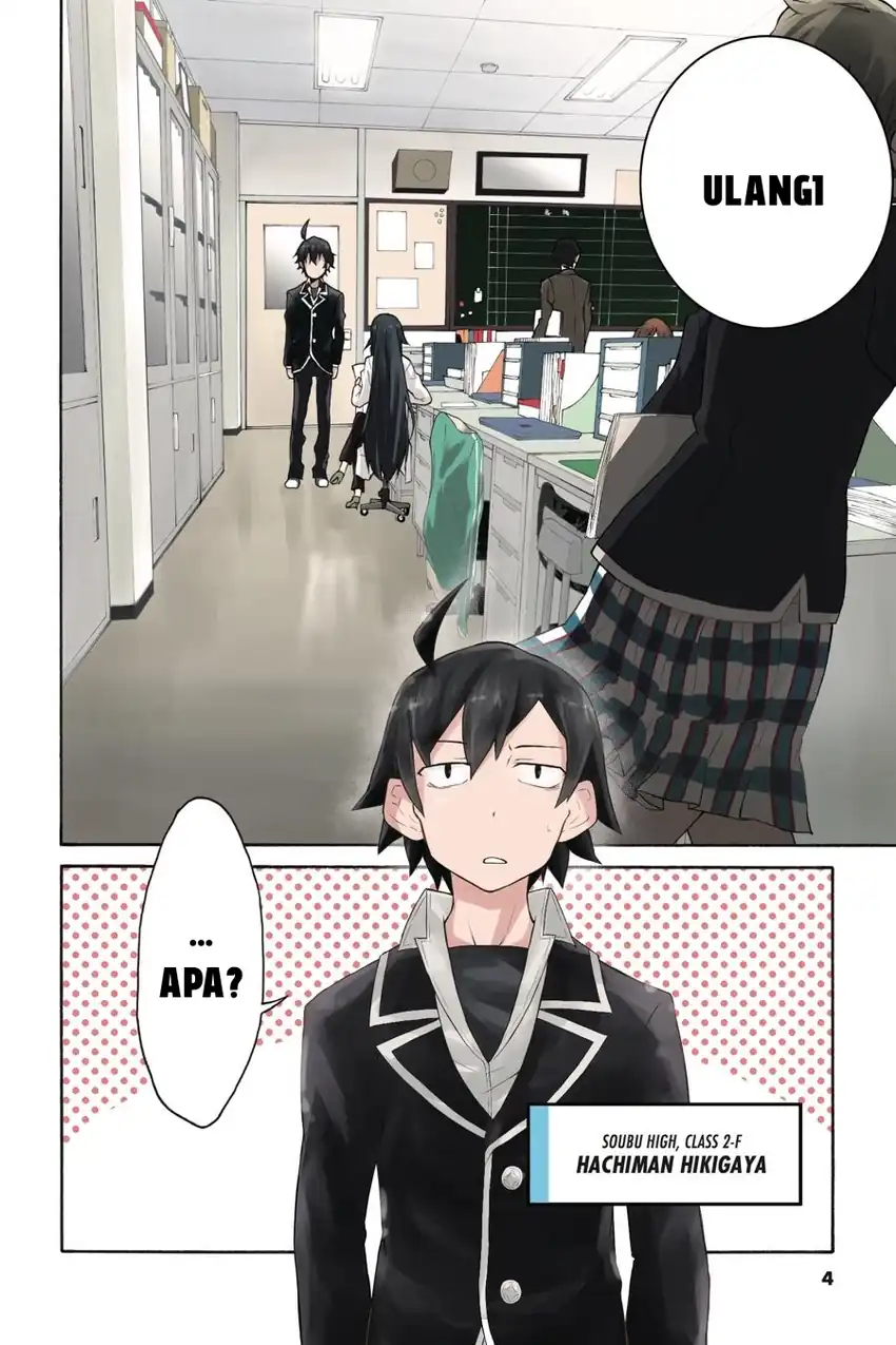 Komik Yahari Ore no Seishun Love Come wa Machigatteiru @comic Chapter 1 gambar 1