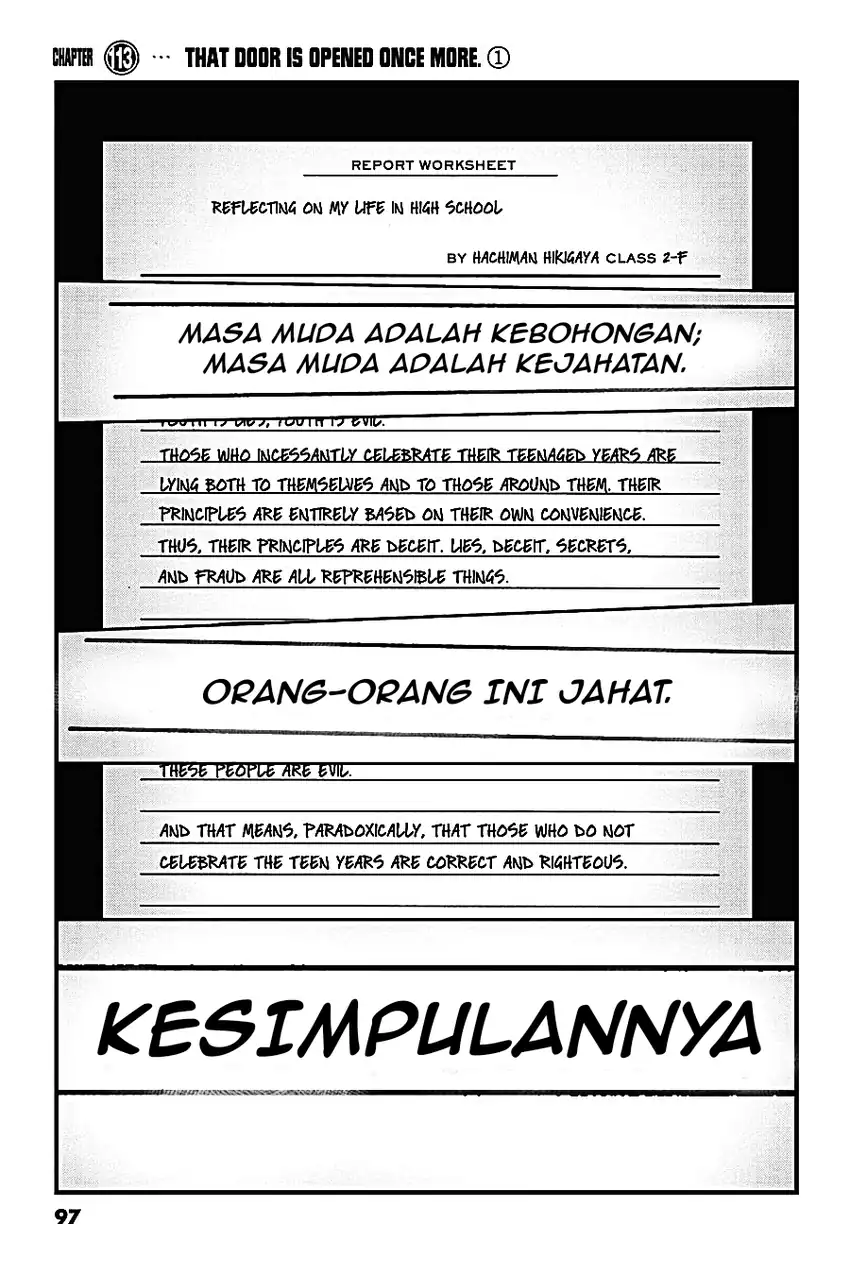 Komik Yahari Ore no Seishun Love Come wa Machigatteiru @comic Chapter 112 gambar 1