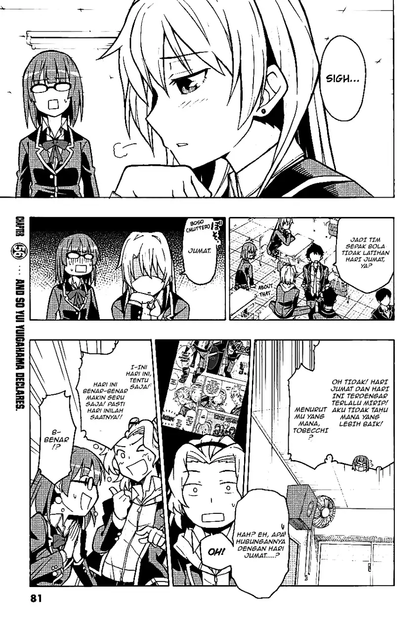 Komik Yahari Ore no Seishun Love Come wa Machigatteiru @comic Chapter 55 gambar 1