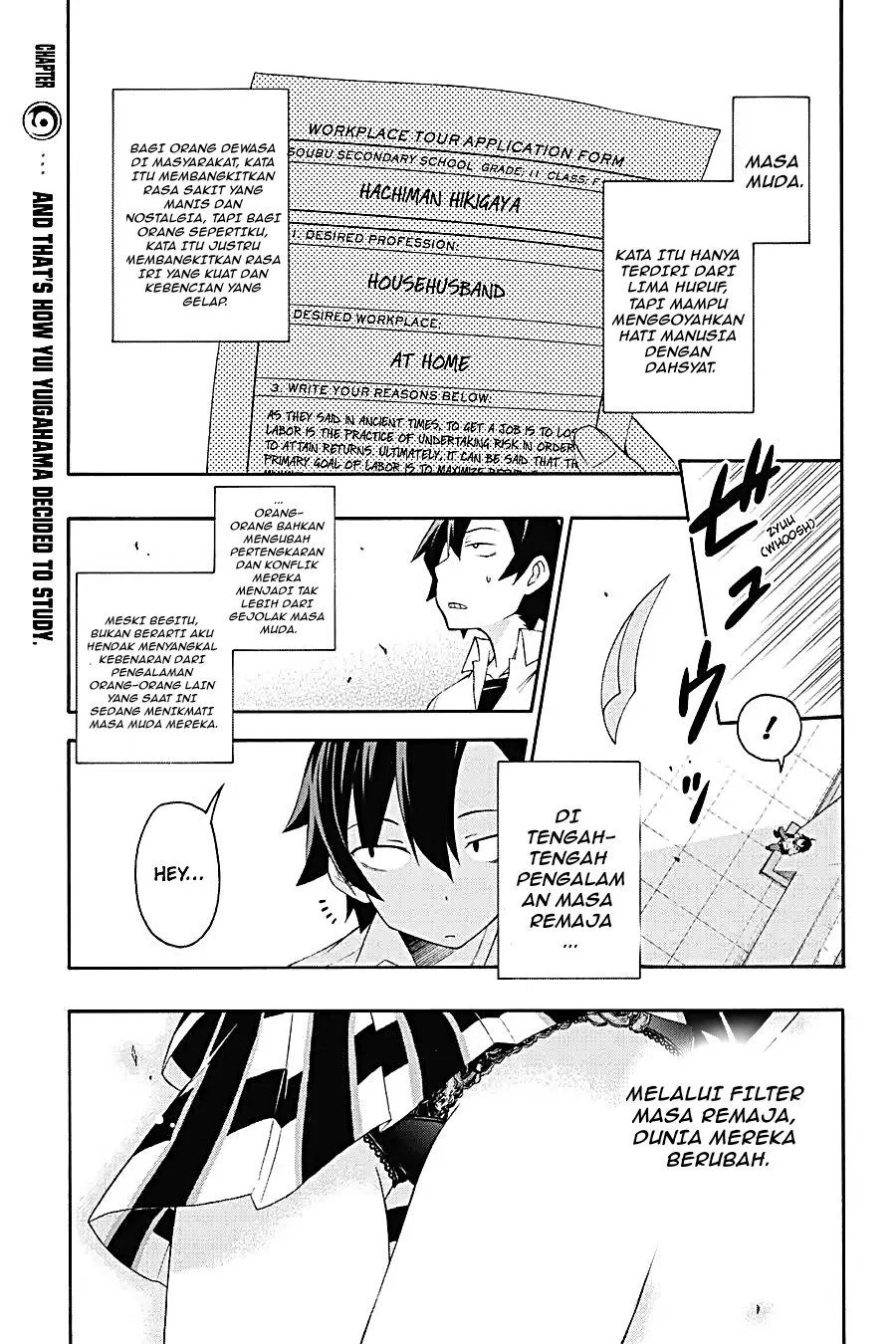 Komik Yahari Ore no Seishun Love Come wa Machigatteiru @comic Chapter 9.1 gambar 1