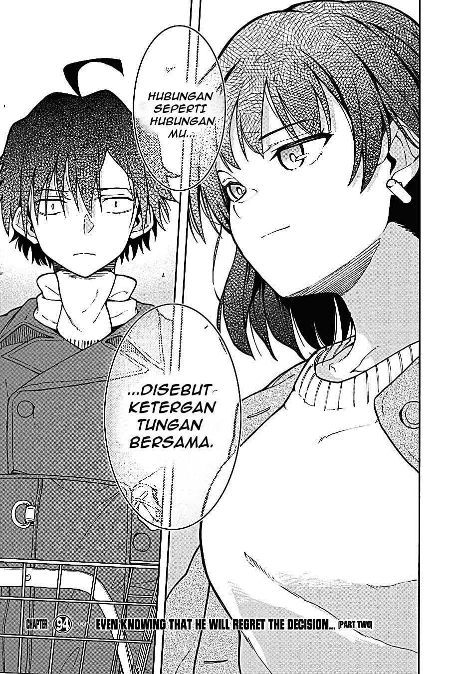 Komik Yahari Ore no Seishun Love Come wa Machigatteiru @comic Chapter 93 gambar 1