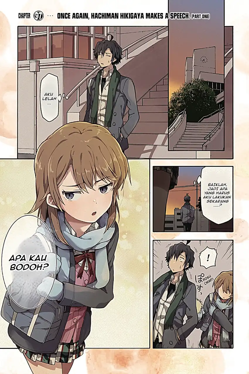 Komik Yahari Ore no Seishun Love Come wa Machigatteiru @comic Chapter 96 gambar 1