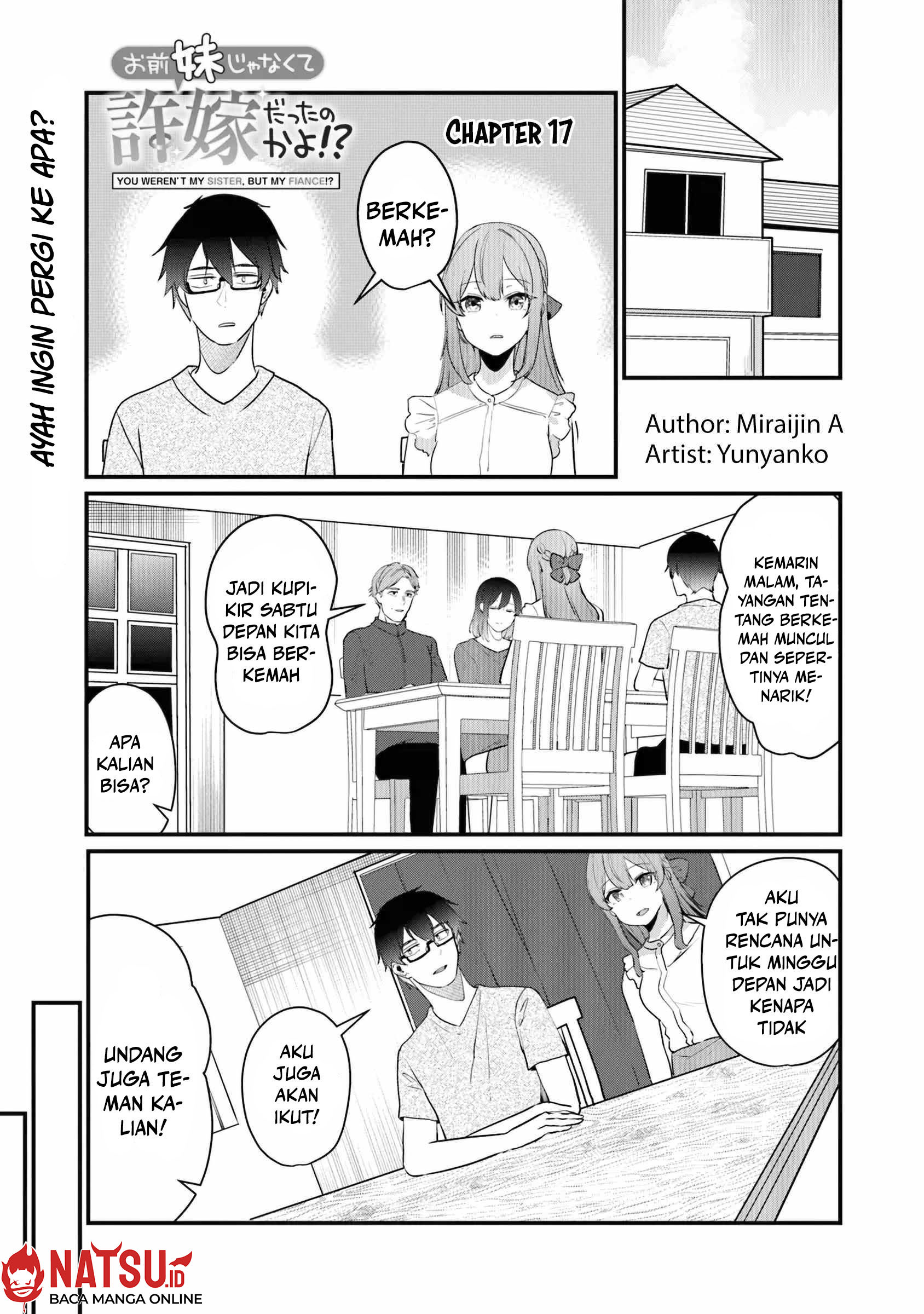 Manga You Weren’t My Sister, But My Fiancee!? (Omae Imouto Janakute Iinazuke Datta no ka yo!?) Chapter 17 gambar 2