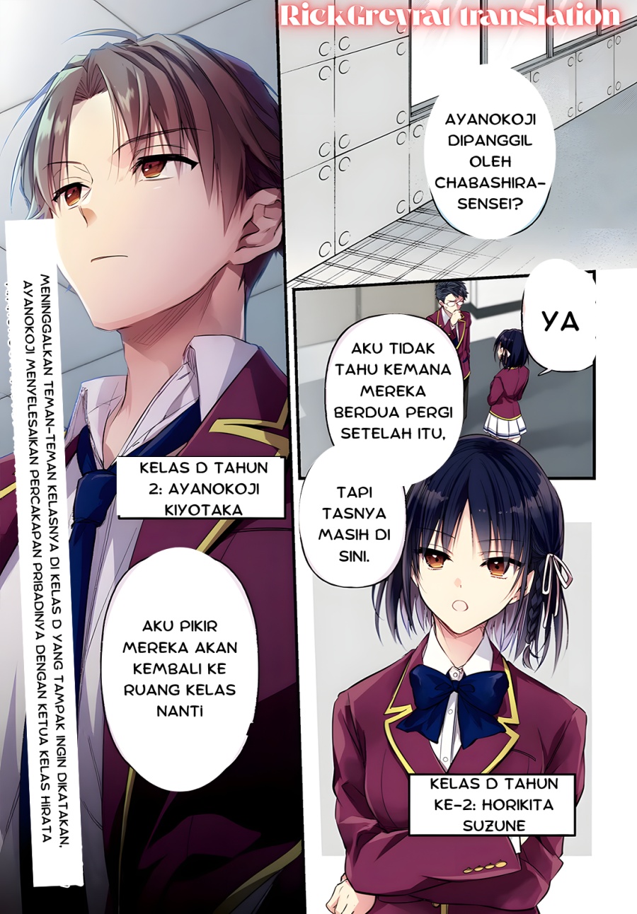 Komik Youkoso Jitsuryoku Shijou Shugi no Kyoushitsu e 2-nensei-hen 2nd Stage Chapter 1.1 gambar 1