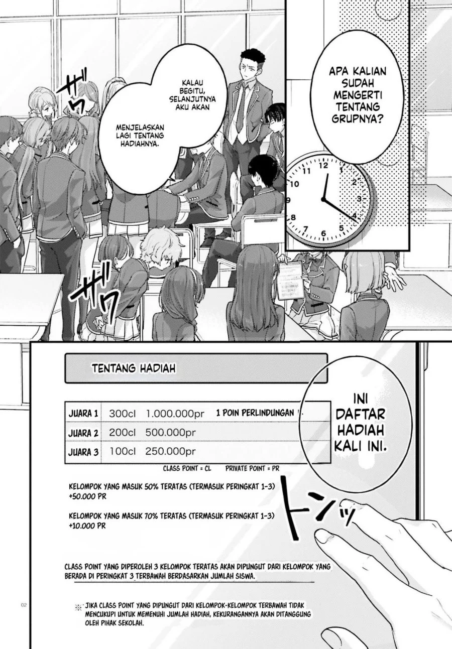 Manga Youkoso Jitsuryoku Shijou Shugi no Kyoushitsu e 2-nensei-hen 2nd Stage Chapter 13 gambar 2