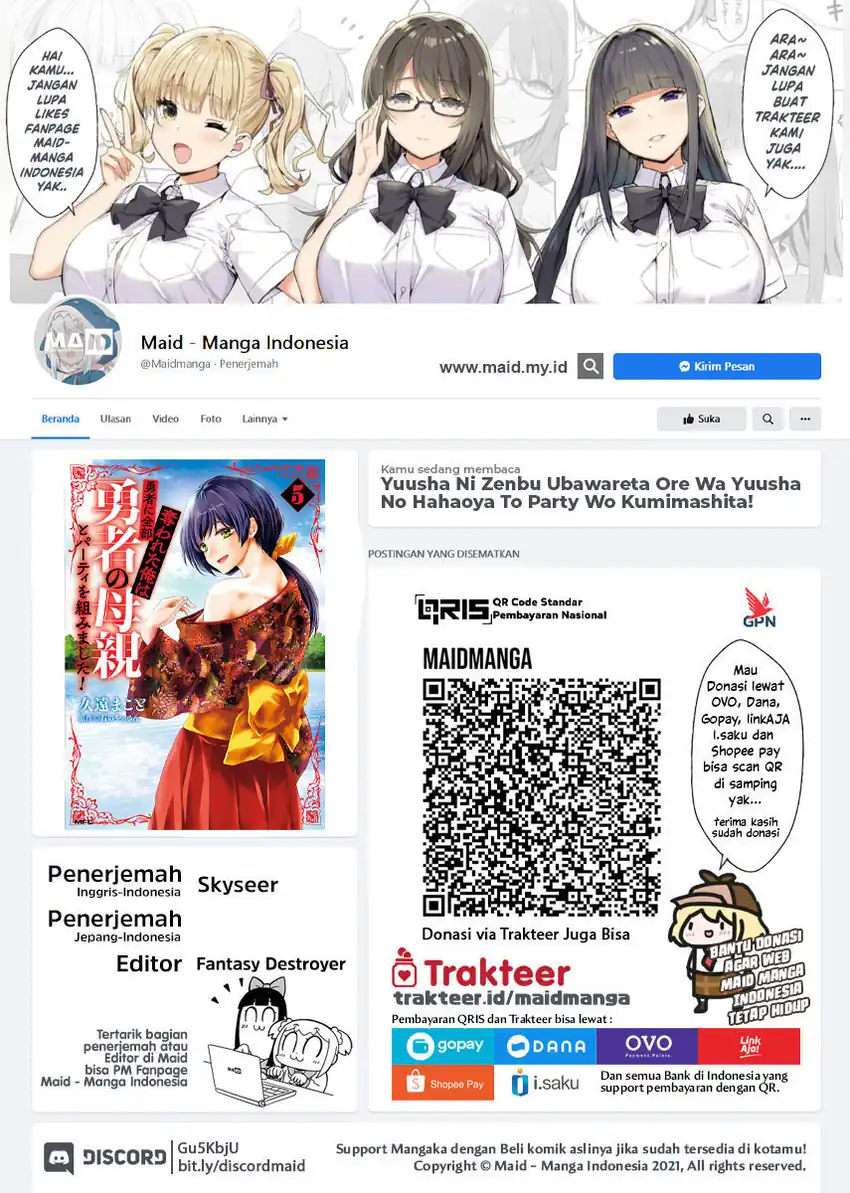 Manga Yuusha ni Zenbu Ubawareta Ore wa Yuusha no Hahaoya to Party wo Kumimashita! Chapter 28 gambar 2
